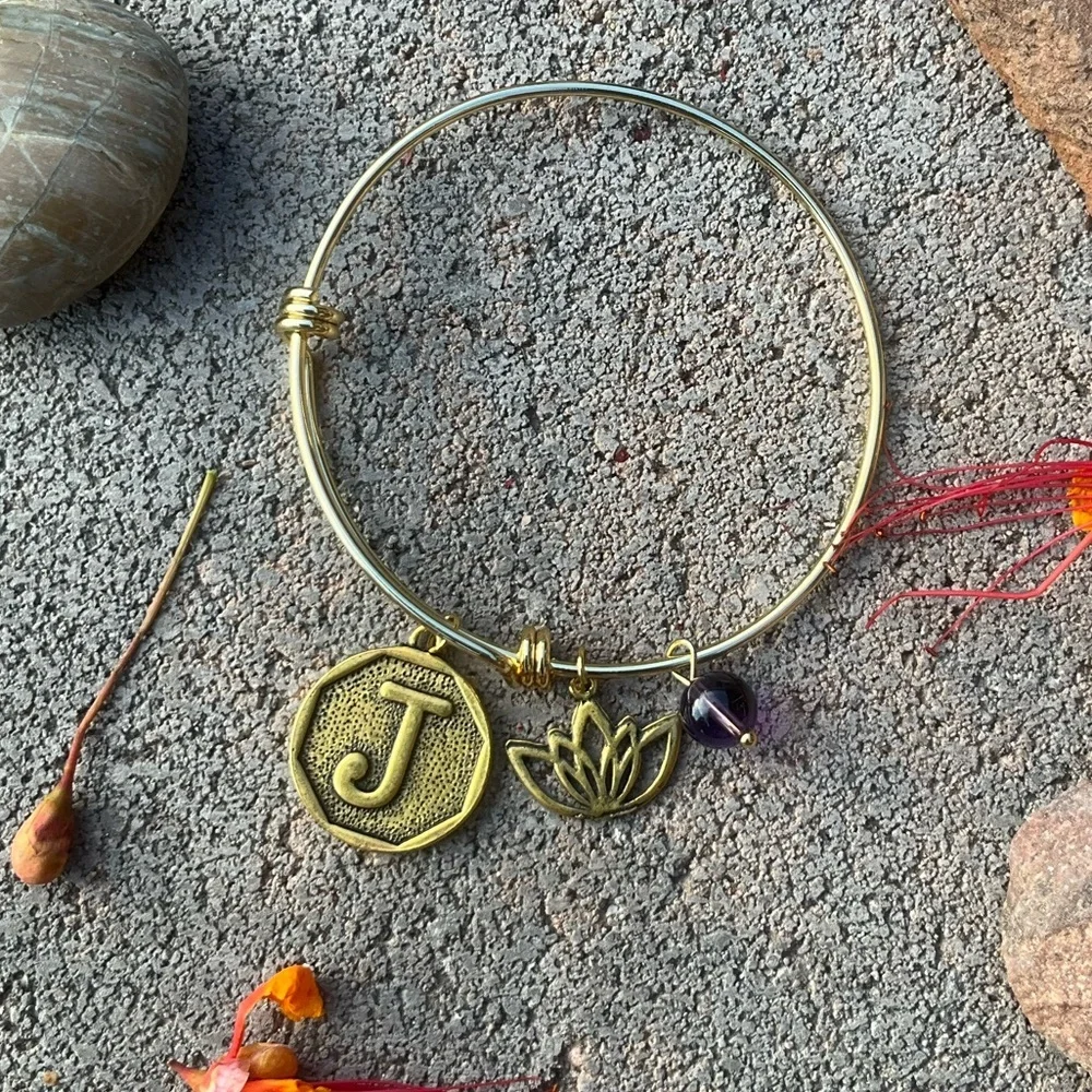 FREE NEW J Initial Bangle